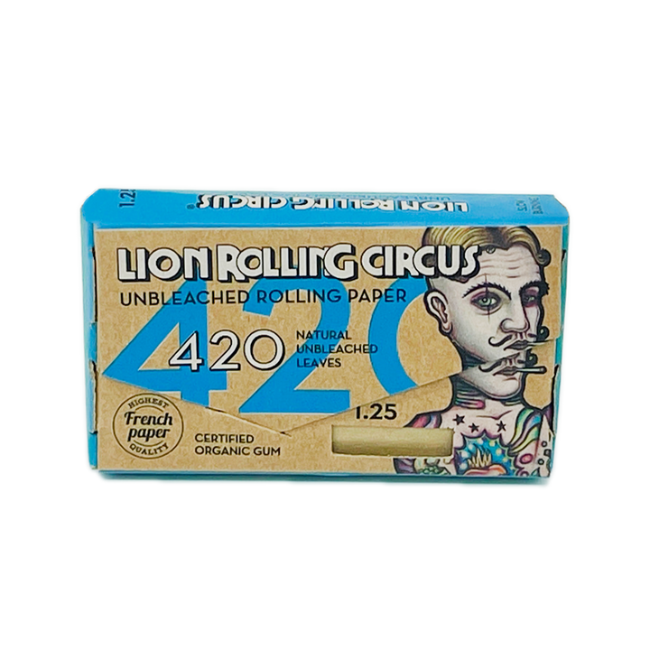 Papel de enrolar Lion Rolling Circus Papel sin blanquear 420 - Edgar allan  - 1 1/4 - Bloommart Colombia
