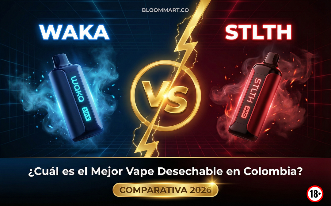 WAKA vs STLTH: ¿Cuál es el Mejor Vape Desechable en Colombia?