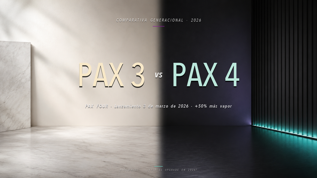 PAX 3 vs PAX 4 (PAX FOUR) comparativa Colombia 2026 — distribuidor oficial Bloommart