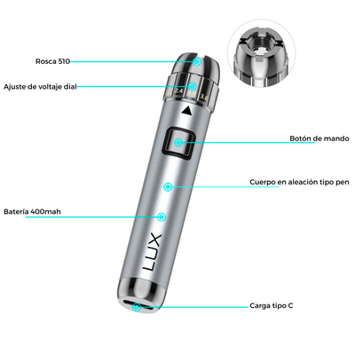 Yocan Lux 510 - Batería para destilados
