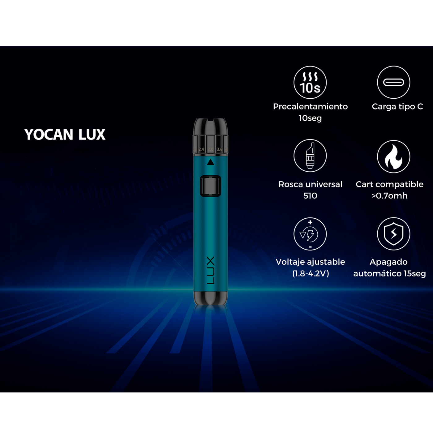 Yocan Lux 510 - Batería para destilados