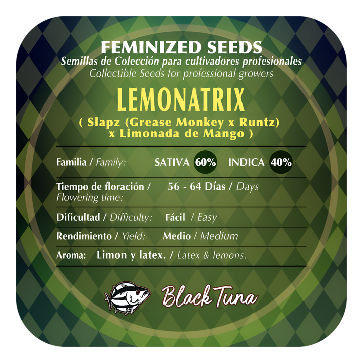 Lemonatrix Semillas Feminizadas | Black Tuna Seeds