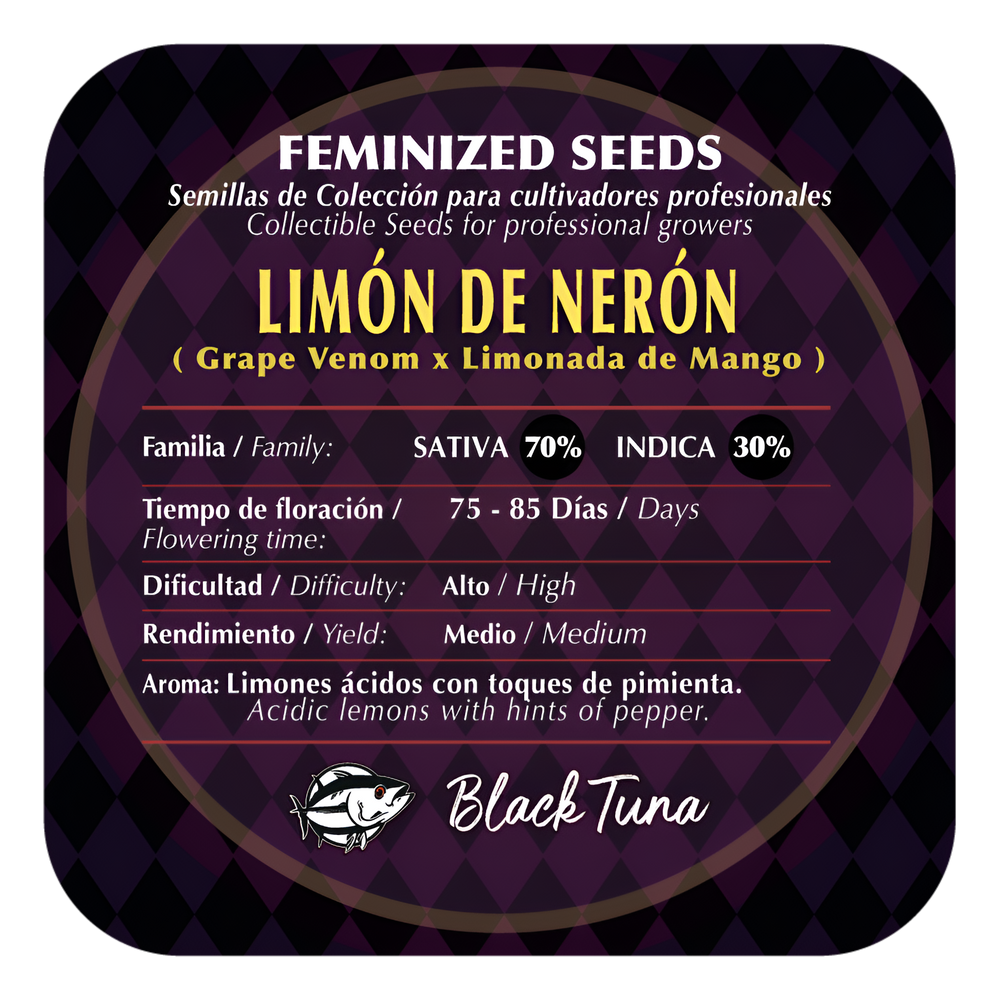 Limón de Nerón Semillas Feminizadas | Black Tuna Seeds