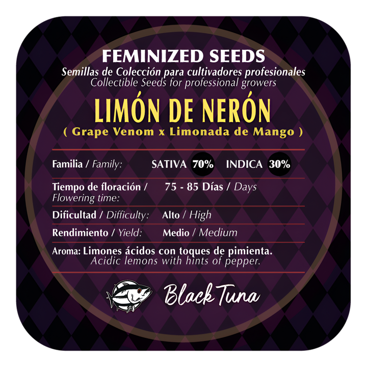 Limón de Nerón Semillas Feminizadas | Black Tuna Seeds