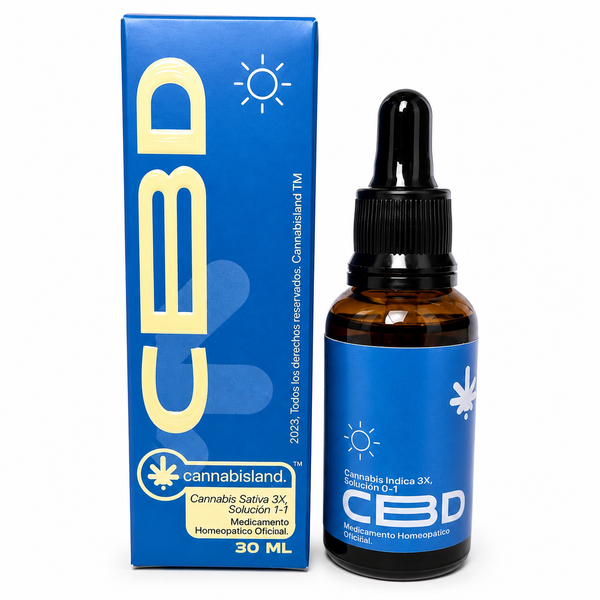 Gotas de CBD Sol de Cannabisland, fórmula de día en frasco de 30 ml — productos con CBD en Colombia
