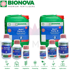 Bionova Hydro A+B fertilizante para hidroponía, Colombia