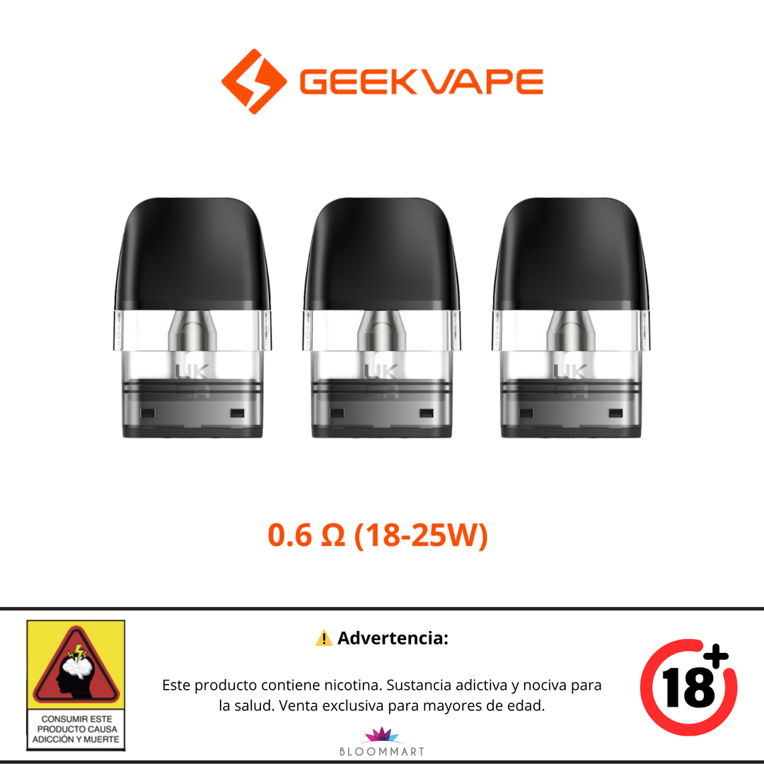 Cartuchos Pod Geekvape Q Series - Pack x3 Pods