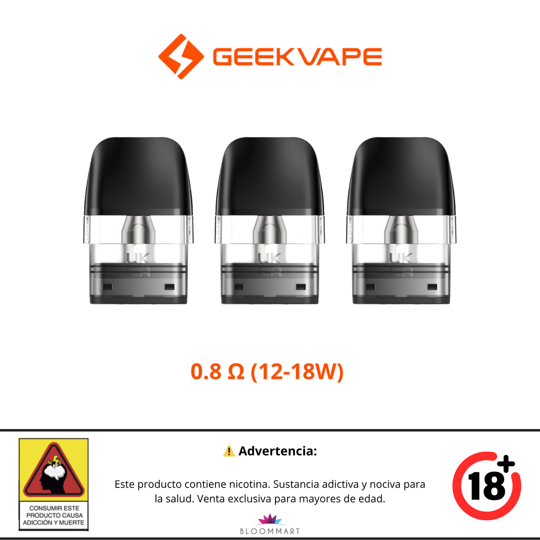 Cartuchos Pod Geekvape Q Series - Pack x3 Pods