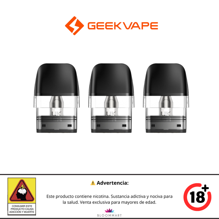 Cartuchos Pod Geekvape Q Series - Pack x3 Pods