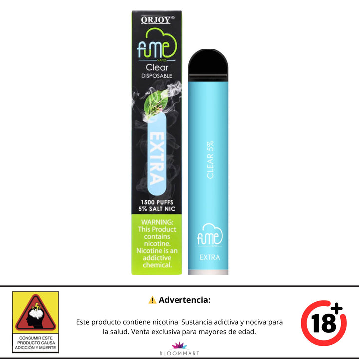 Vaporizado Fume Extra 1500puffs Clear