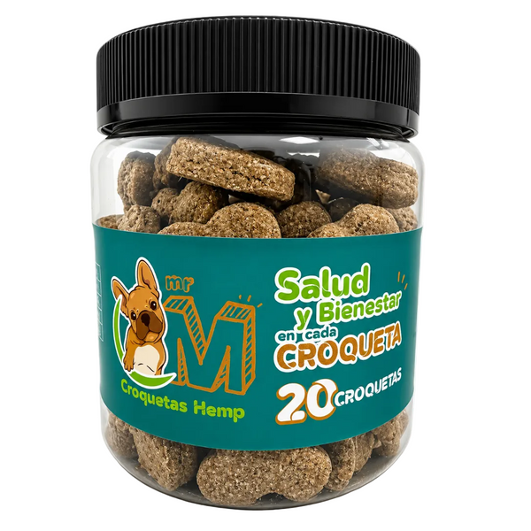 Frasco de galletas con CBD para perros, 20 croquetas — Selección Bloommart