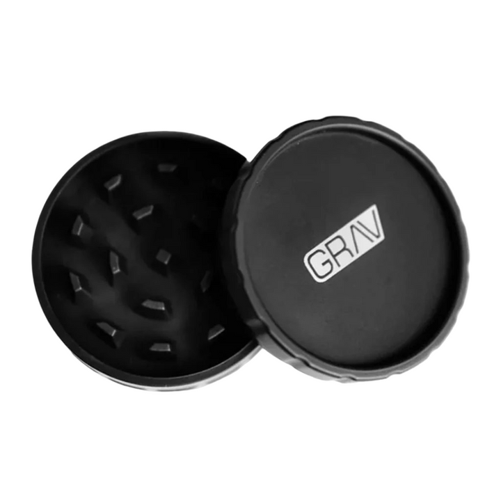grinder ecologico de cañamo negro 2 piezas - vista superior