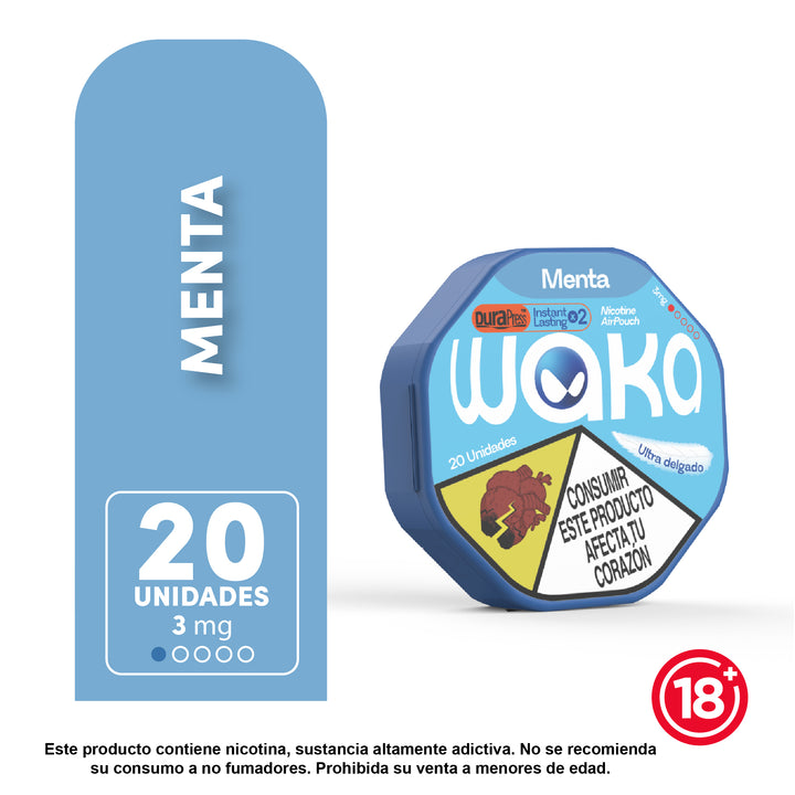 WAKA AirPouch™ | Bolsitas de nicotina ultradelgadas con tecnología DuraPress™