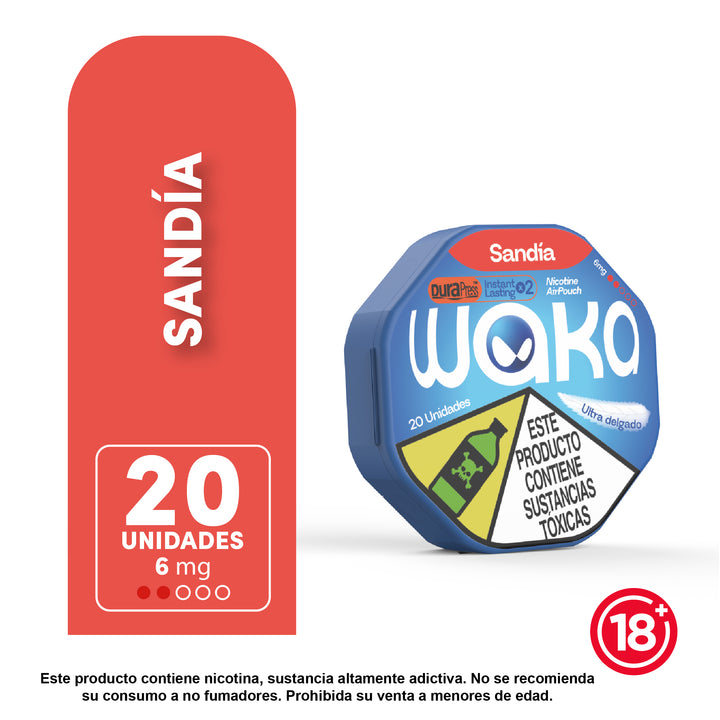 WAKA AirPouch™ | Bolsitas de nicotina ultradelgadas con tecnología DuraPress™
