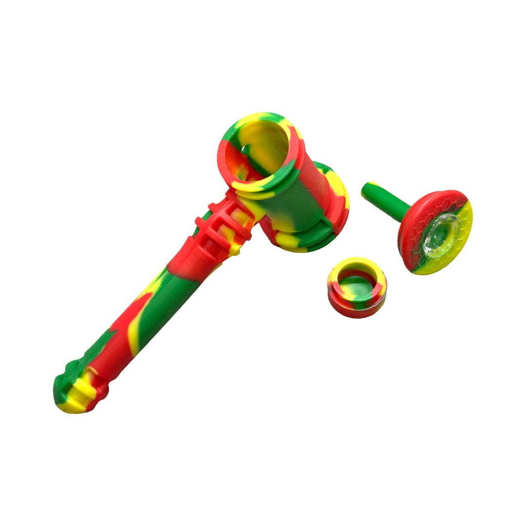 Pipa Martillo Silicona con Filtración de Agua – La Portátil que No se Rompe