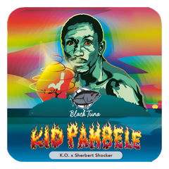 Etiqueta de las semillas feminizadas Kid Pambele de Black Tuna Seeds