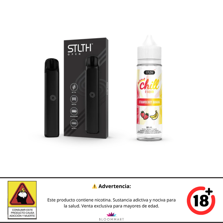 KIT STLTH VAPE OPEN + E-LIQUID TWISTED CHILL