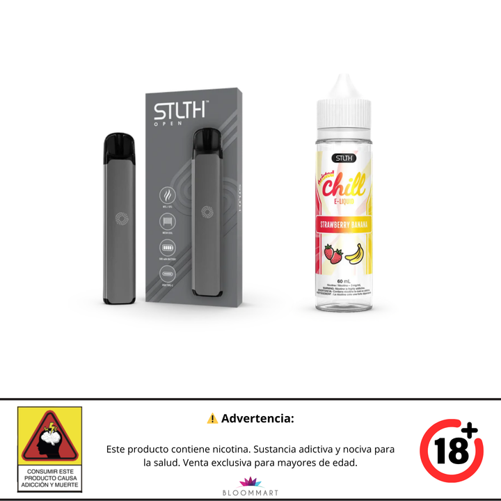 KIT STLTH VAPE OPEN + E-LIQUID TWISTED CHILL