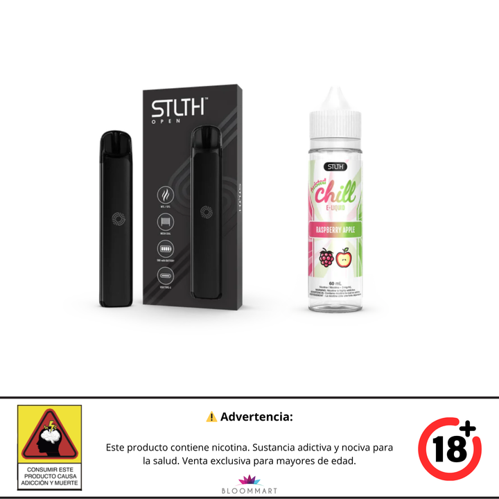 KIT STLTH VAPE OPEN + E-LIQUID TWISTED CHILL
