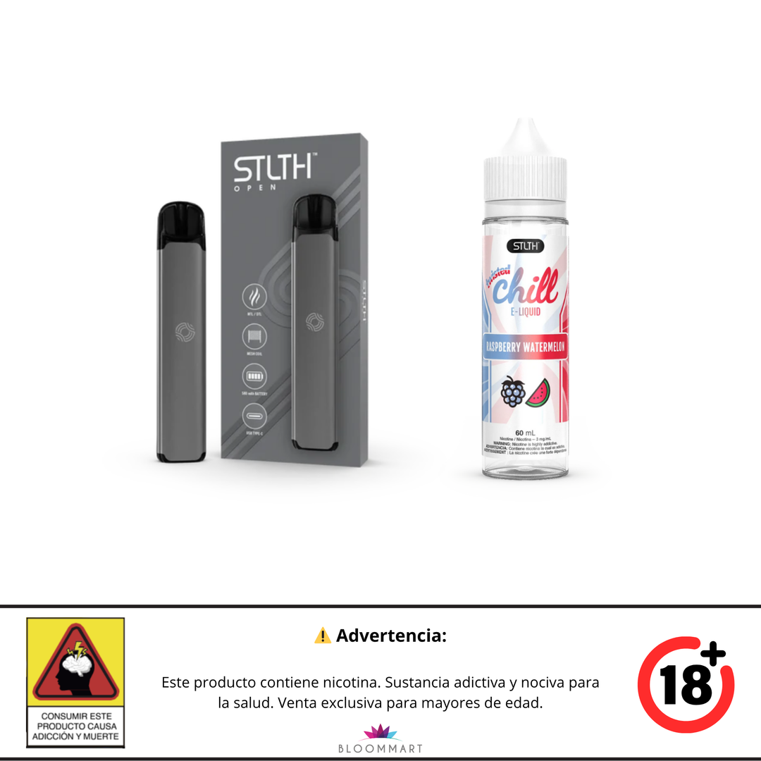 KIT STLTH VAPE OPEN + E-LIQUID TWISTED CHILL
