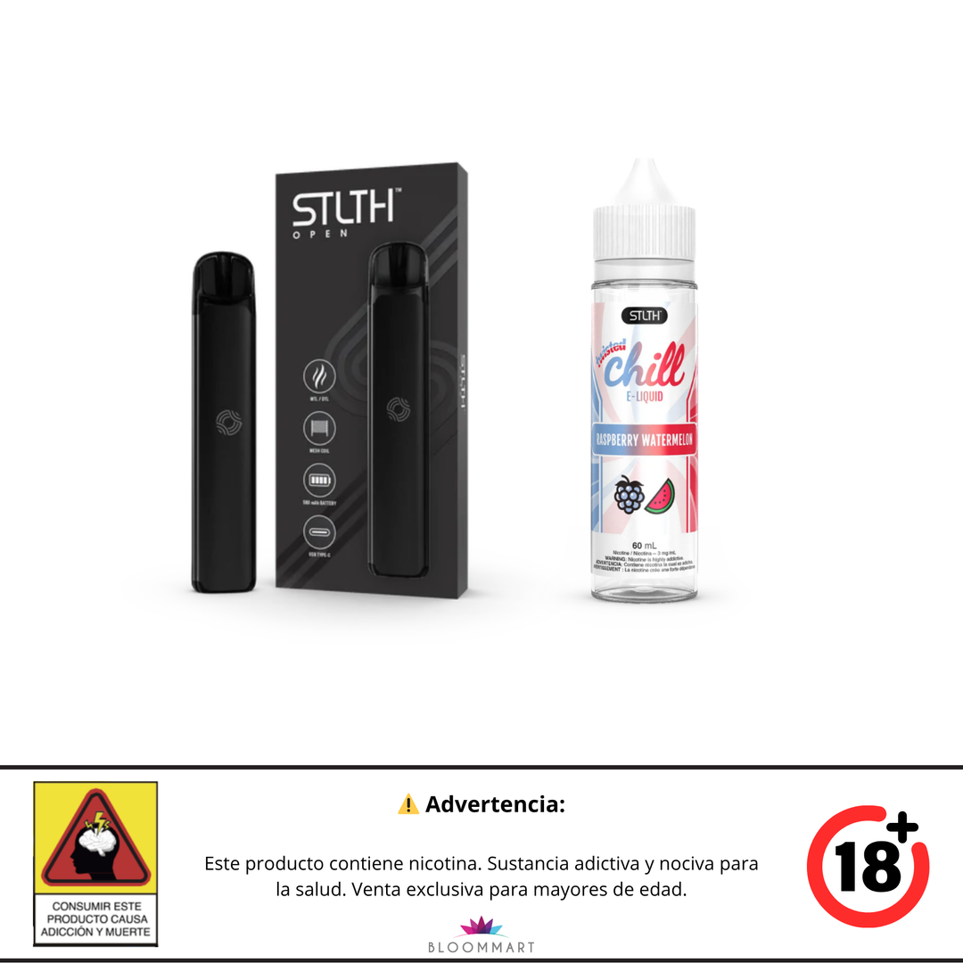 KIT STLTH VAPE OPEN + E-LIQUID TWISTED CHILL