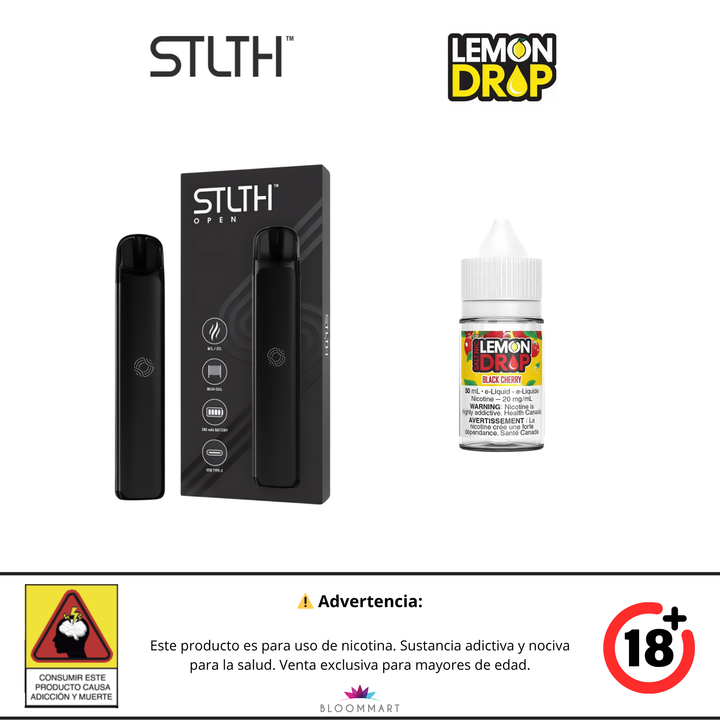 Kit de Vapeo STLTH Open & Lemon Drop - Sales de Nicotina