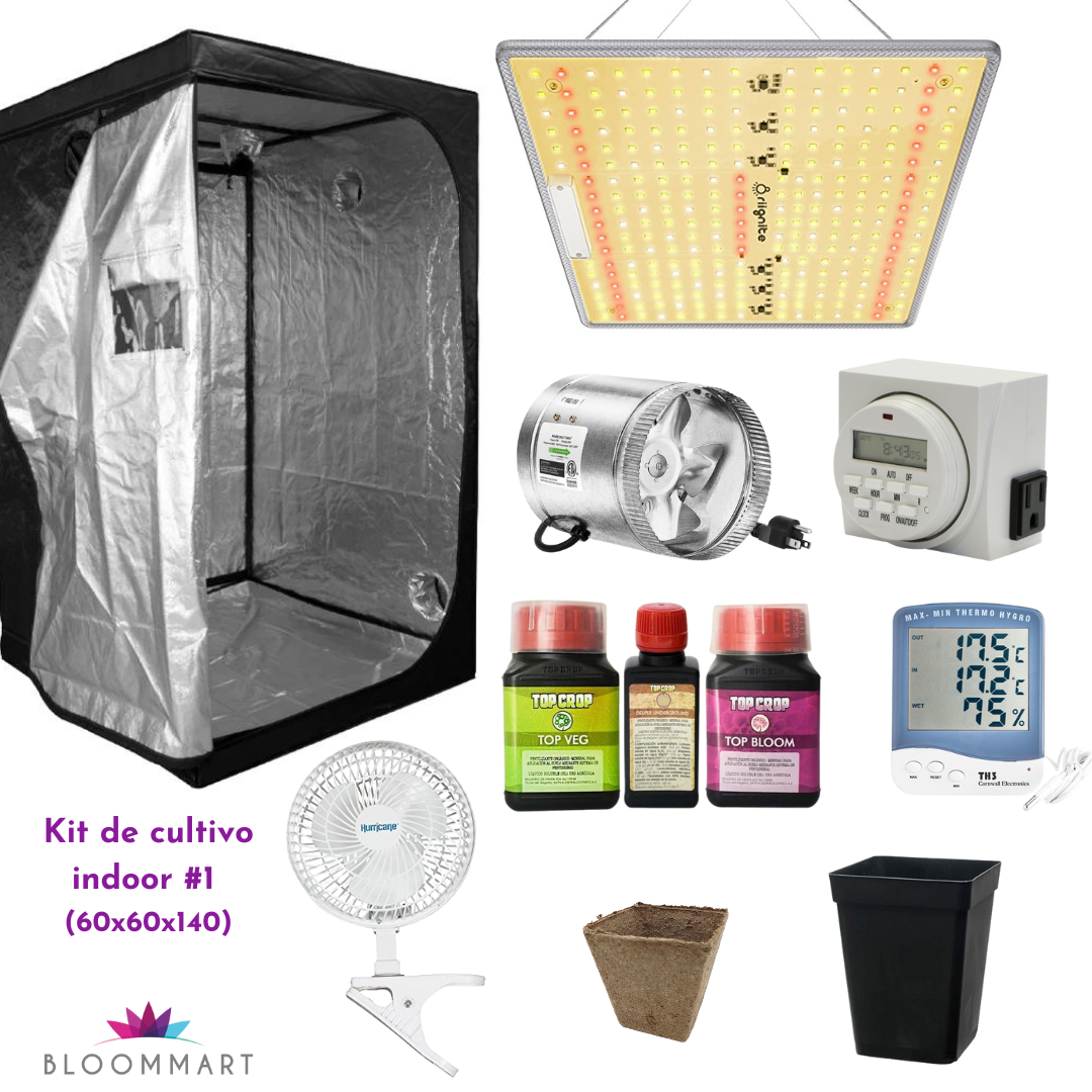 KIT DE CULTIVO INDOOR #1 - (60X60X140)