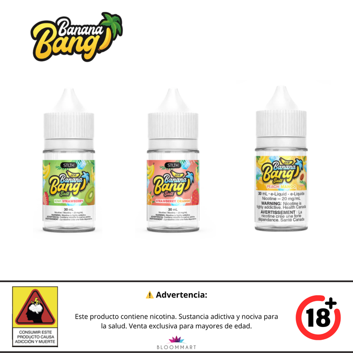 STLTH BANANA BANG ICE - E-Liquid de SALES DE NICOTINA 30ML
