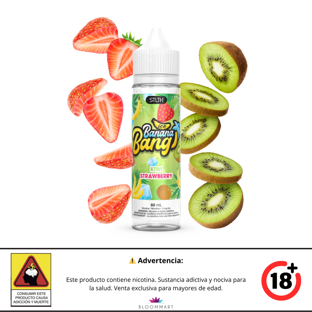 STLTH BANANA BANG ICE - E-Liquid de BASE LIBRE 60ML