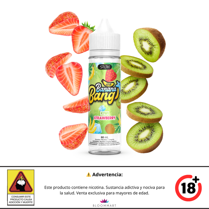 STLTH BANANA BANG ICE - E-Liquid de BASE LIBRE 60ML