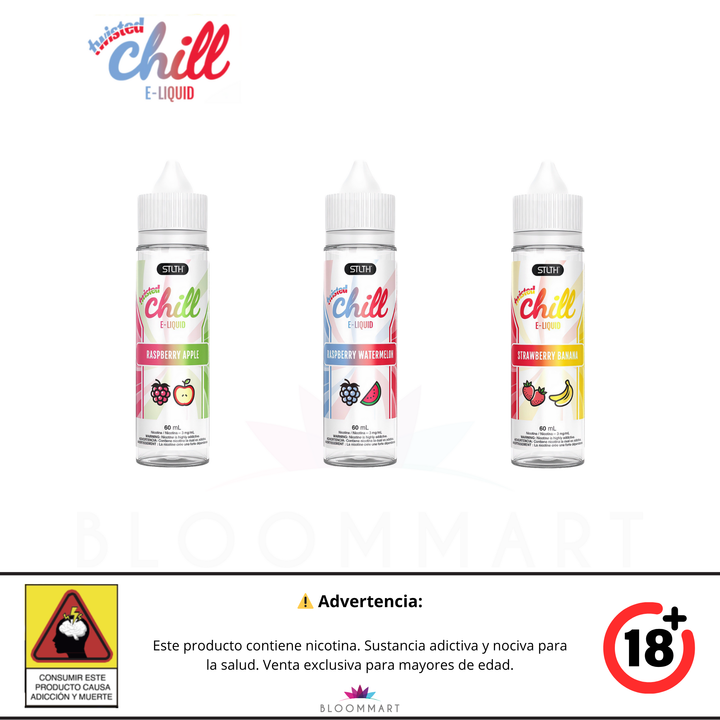 STLTH TWISTED CHILL - E-LIQUID DE BASE LIBRE 60ML
