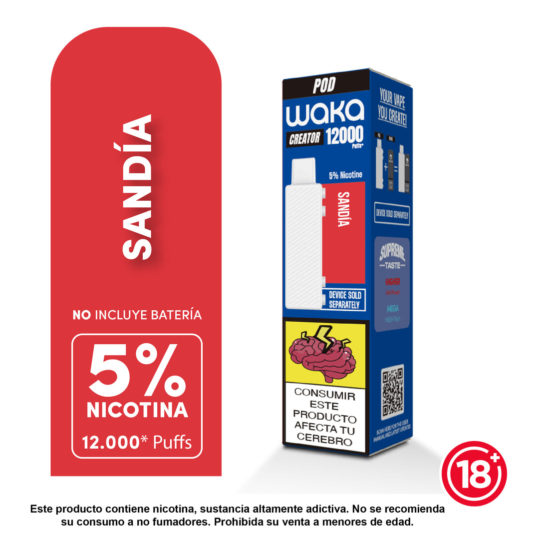 PODs Creator 12,000 Puff | Compatibles con Waka Creator
