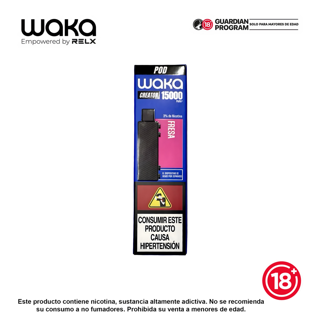 Pods Waka Creator 15,000 Puffs – Sabores Premium