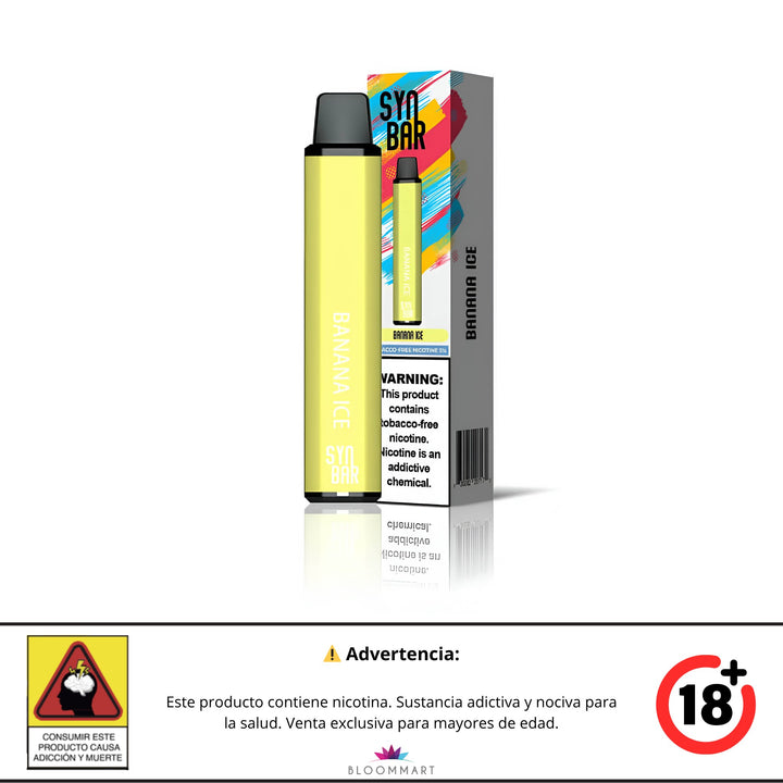 Vaporizador Synbar 1500puffs Banana Ice