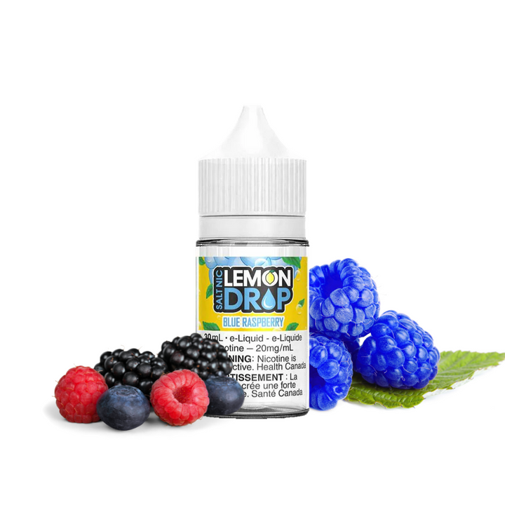 Frambuesa azul de Lemon Drop, fruta y limonada sin sensación helada