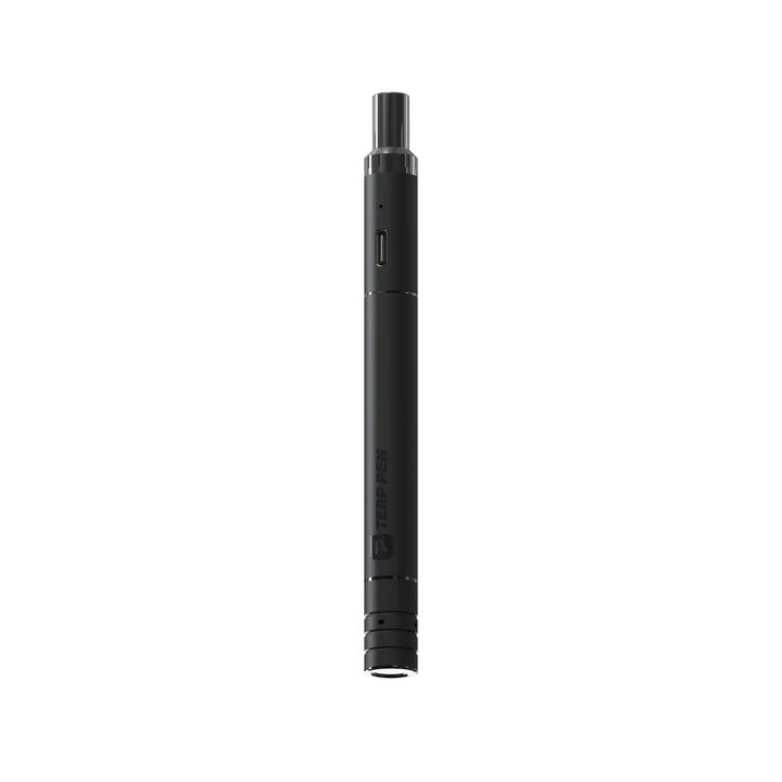 Dab pen Boundless Terp Pen II negro de cuerpo entero con el grabado TERP PEN