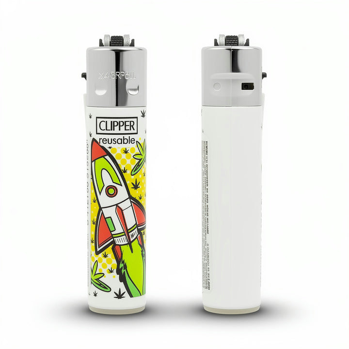 Clipper Astro Weed cohete halftone amarillo edición coleccionable