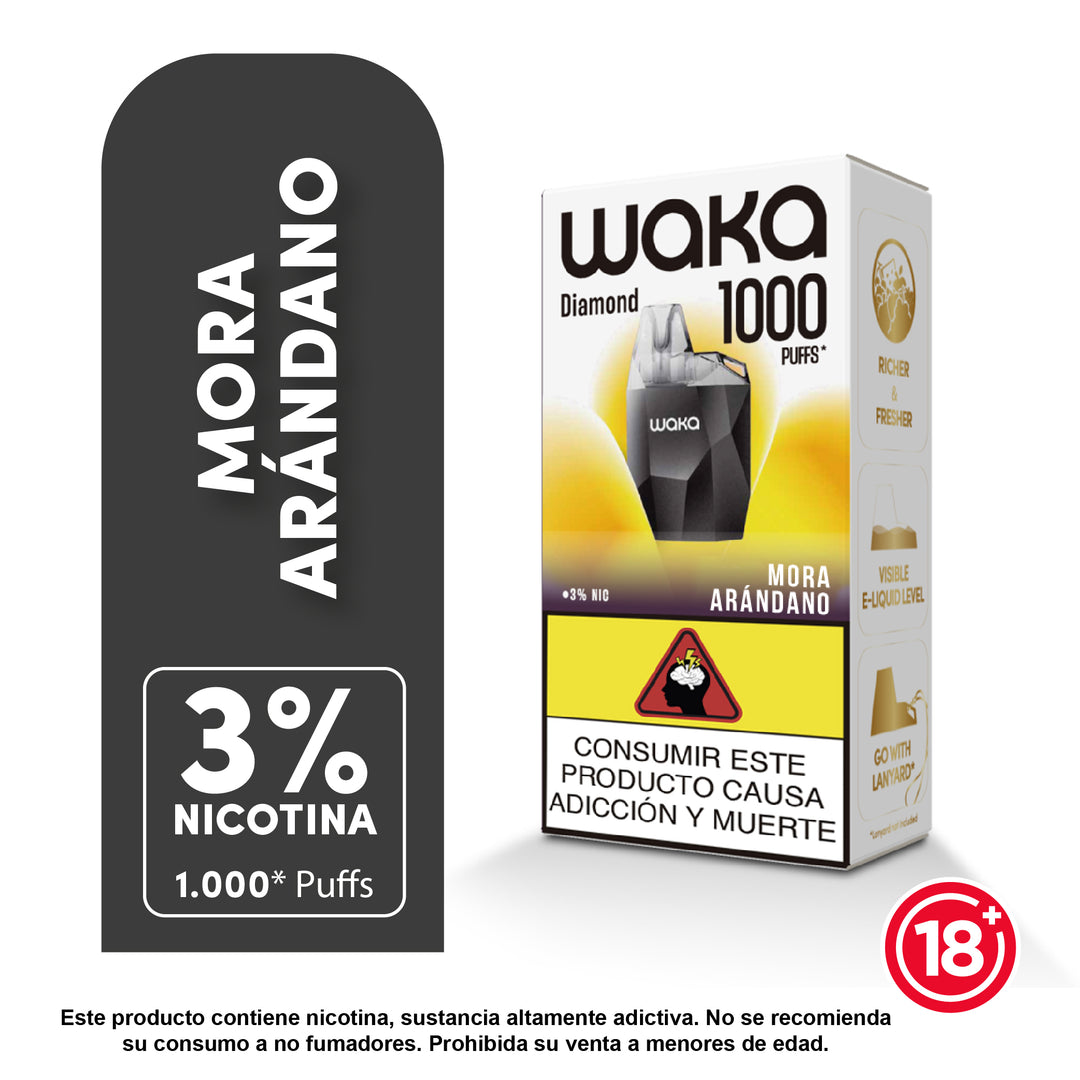Vaporizador WAKA Mini Diamond 1000