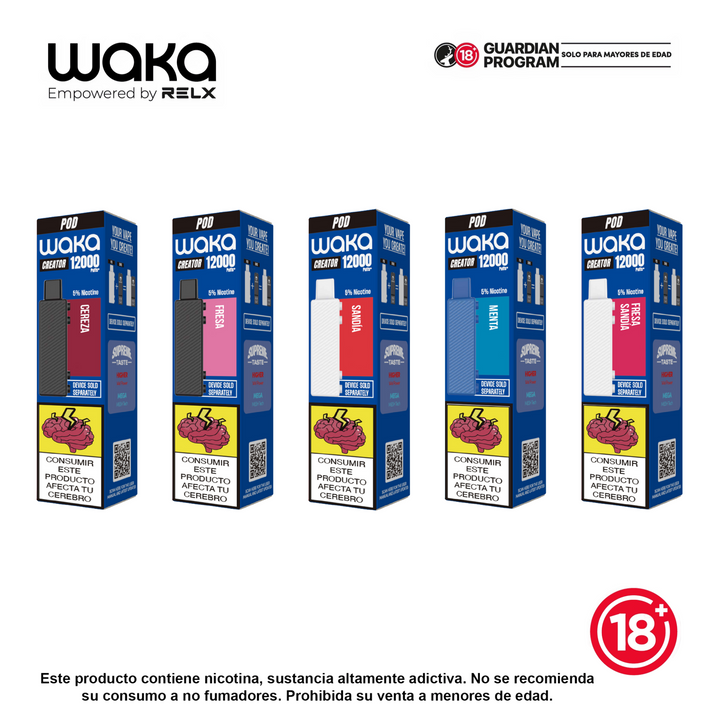 PODs Creator 12,000 Puff | Compatibles con Waka Creator