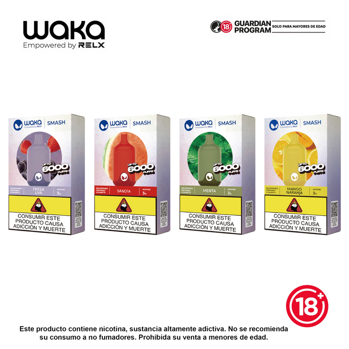 Vaporizador Waka Smash 6K