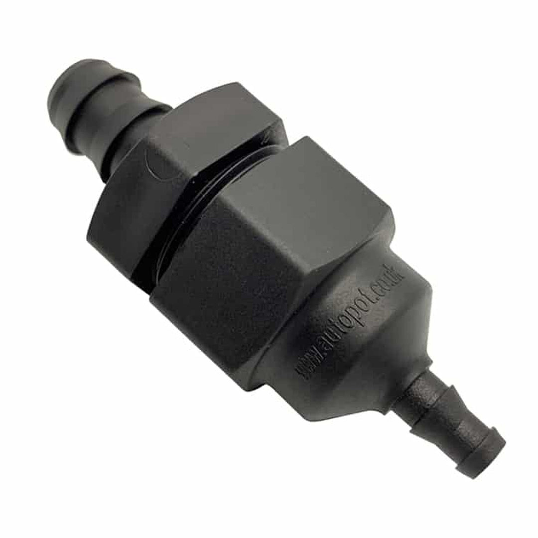 Adaptador rapido con filtro en linea 16mm AutoPot - conexion a tanque con filtro integrado