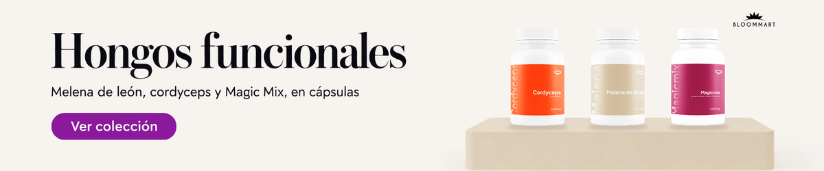 Hongos funcionales en cápsulas: melena de león, cordyceps y Magic Mix