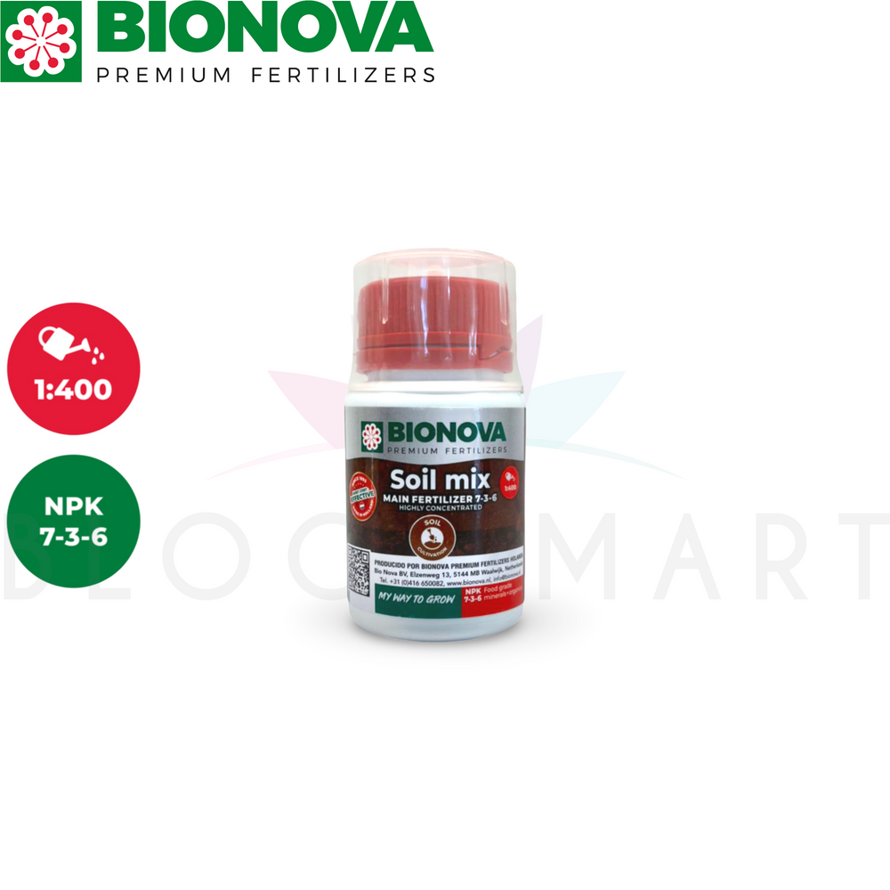 Bionova Soil Mix 100ml – fertilizante concentrado para cultivo en tierra