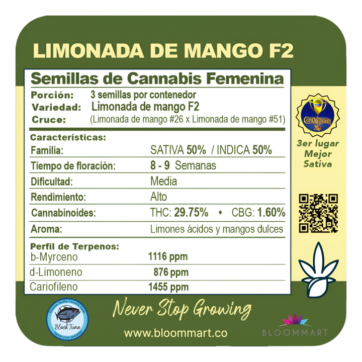 Limonada de mango F2 - Black Tuna Seeds
