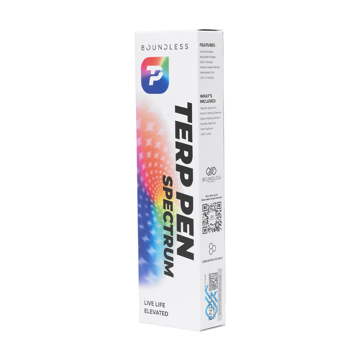 Boundless Terp Pen Spectrum — Wax Pen con Triple Voltaje y Almacenamiento Integrado