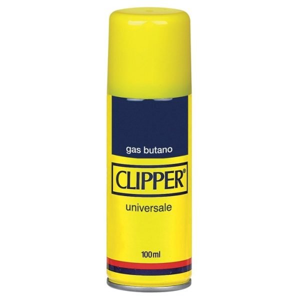 Clipper Gas Azul Universal 100 ml, bote amarillo para recargar encendedores