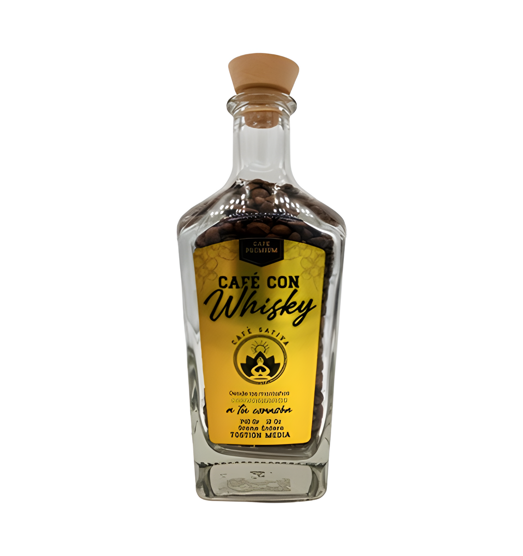 Café Sativa con Whisky y Hemp en botella 340g