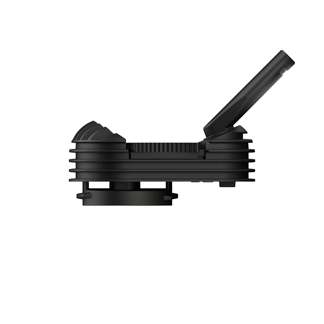 Cooling Unit CRAFTY+ Storz Bickel vista lateral boquilla extendida posicion uso cap lock