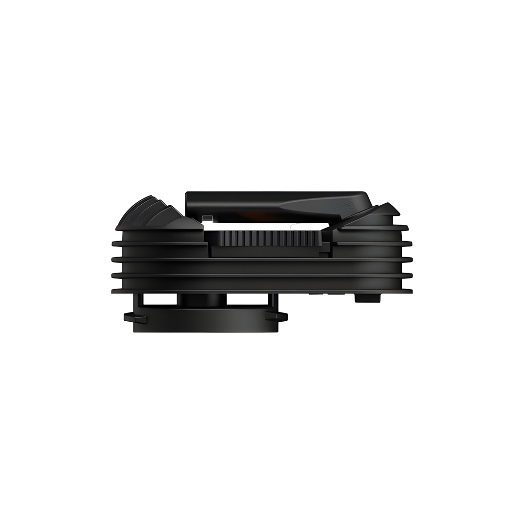 Cooling Unit CRAFTY+ Storz Bickel vista lateral opuesta boquilla plegada cap lock cerrado
