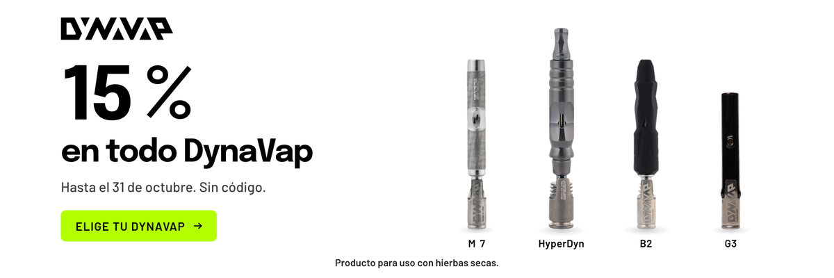 DynaVap con 15 % de descuento hasta el 31 de octubre: M 7, HyperDyn, B2 y G3